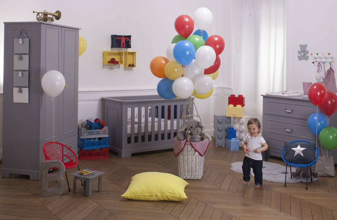 Chambre Ines Grise Contemporary Nursery Nantes By Natalys Officiel Houzz