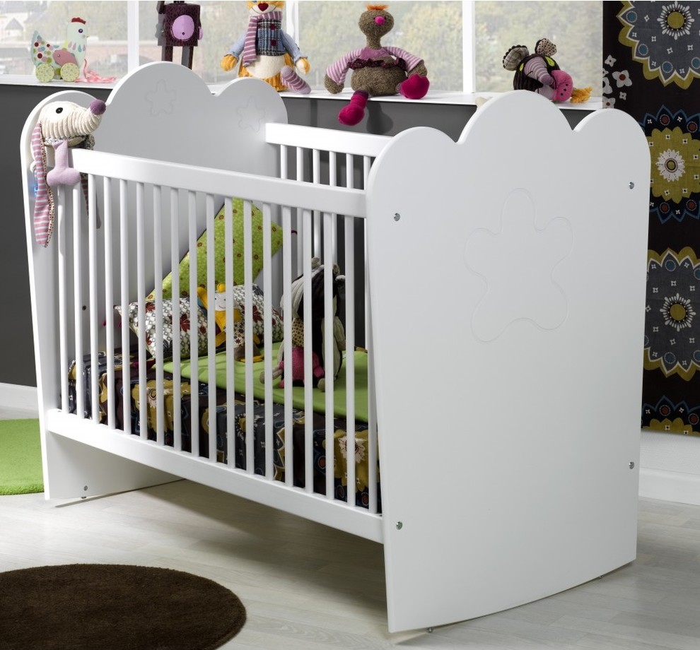 Lit Bebe Barreaux Blanc 60x1 Leontine Nursery Lille By Alfred Et Compagnie Houzz