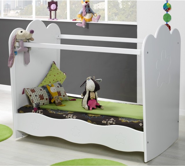 Lit Bebe Bascule Plexi Blanc 60x1 Bebe Lille De Alfred Et Compagnie Houzz