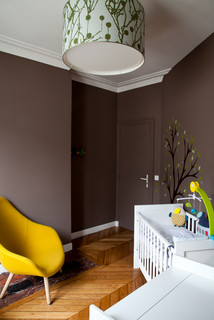 Chambre De Bebe Avec Un Mur Marron Photos Amenagement Et Idees Deco De Chambres De Bebe Juillet 21 Houzz Fr