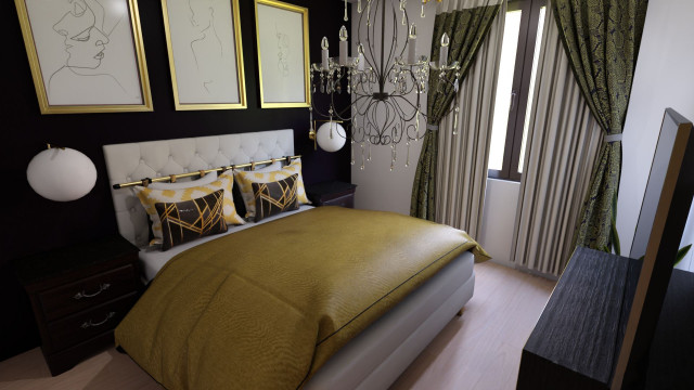 aménagement d'une chambre en rdc - Classique Chic - Chambre - Autres