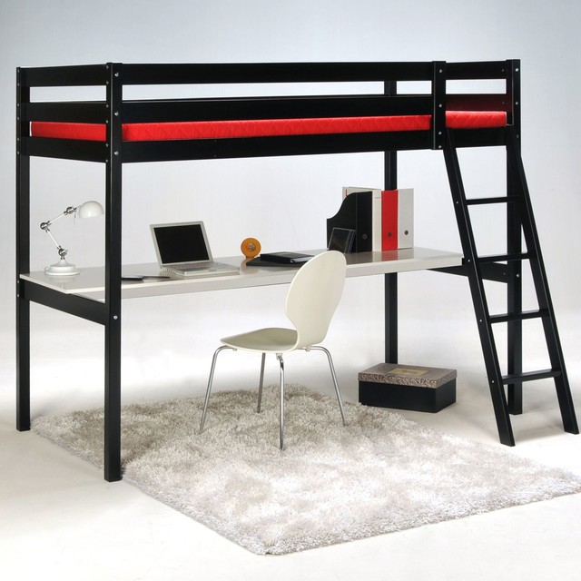 Aspen Lit mezzanine avec bureau blanc - Contemporary - Bedroom - Other - by  alinea | Houzz