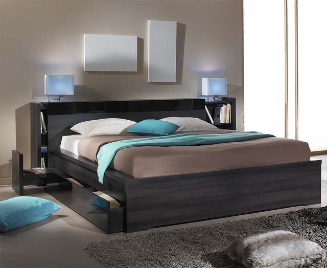 Brooklyn Tête de lit avec rangements 140 cm - Contemporary - Bedroom -  Other - by alinea | Houzz