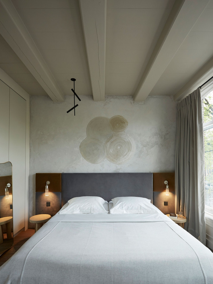 Example of a danish bedroom design in Paris