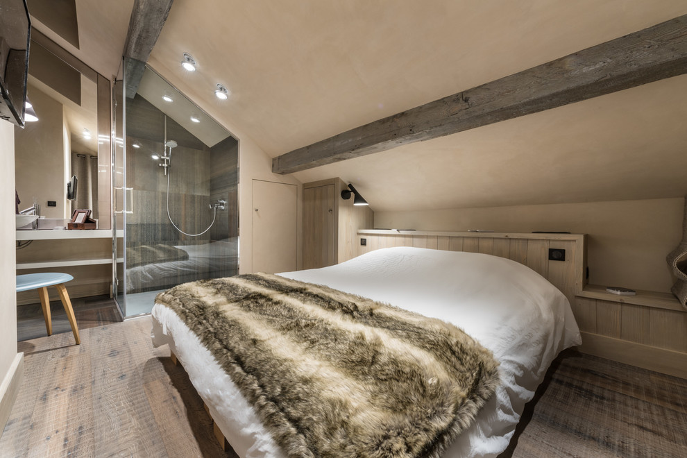 Rustikales Schlafzimmer in Grenoble