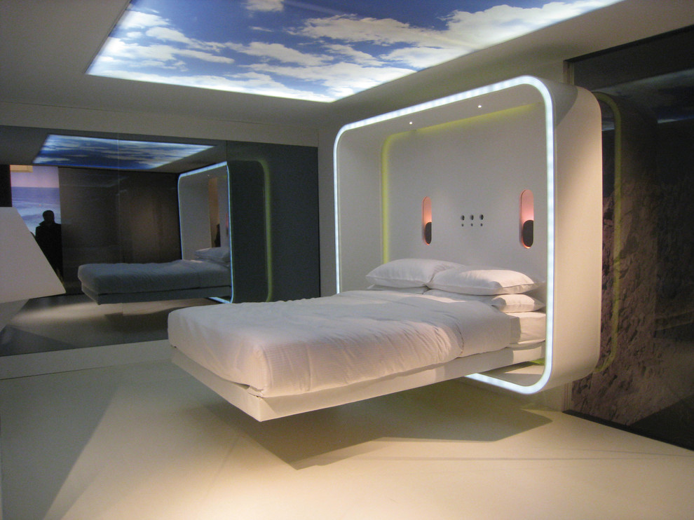 На фото: спальня в современном стиле