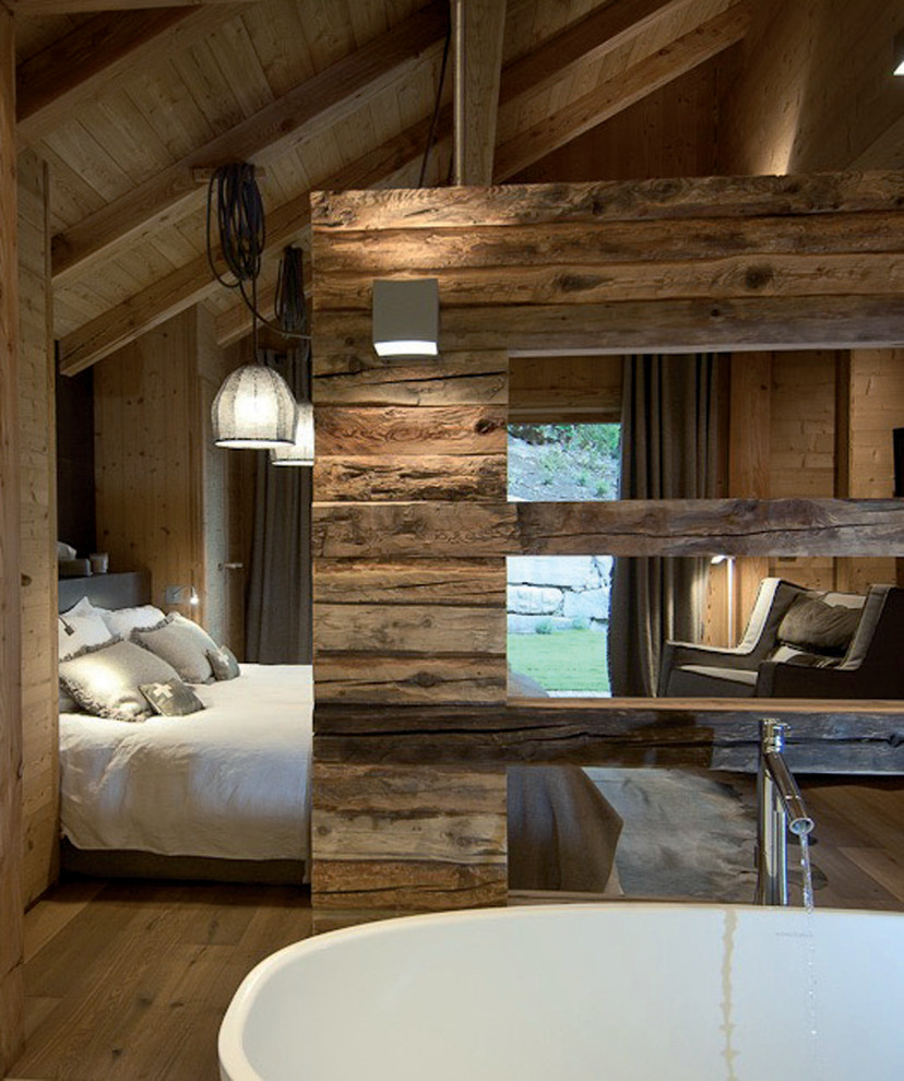 Idee per una camera da letto stile rurale