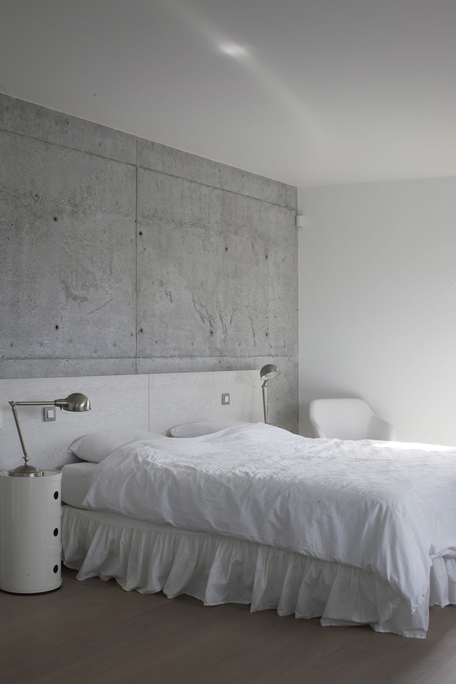 Design ideas for a contemporary master bedroom in Lille.