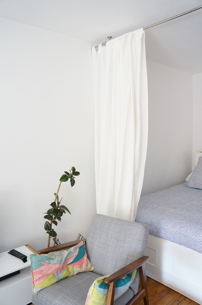 Imagen de dormitorio contemporáneo pequeño