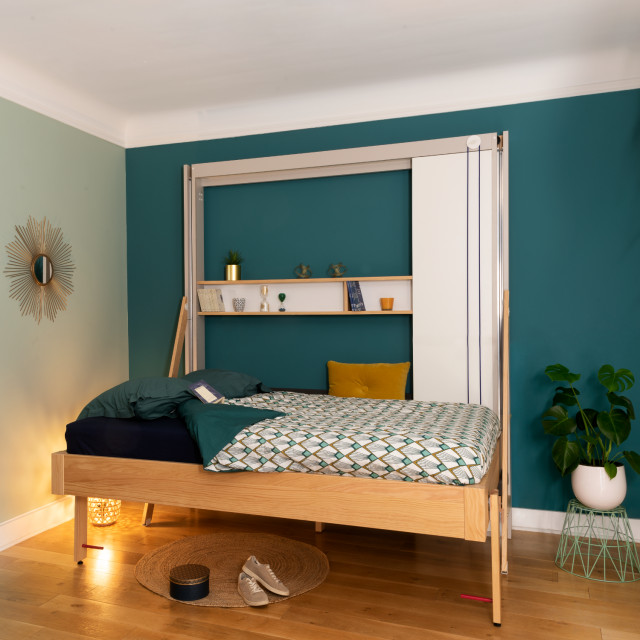 LIT ESCAMOTABLE AU PLAFOND JUNO - mode jour - Contemporary - Bedroom -  Paris - by MAFAEL | Houzz