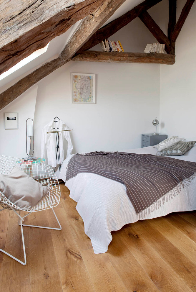 Пример оригинального дизайна: спальня в скандинавском стиле