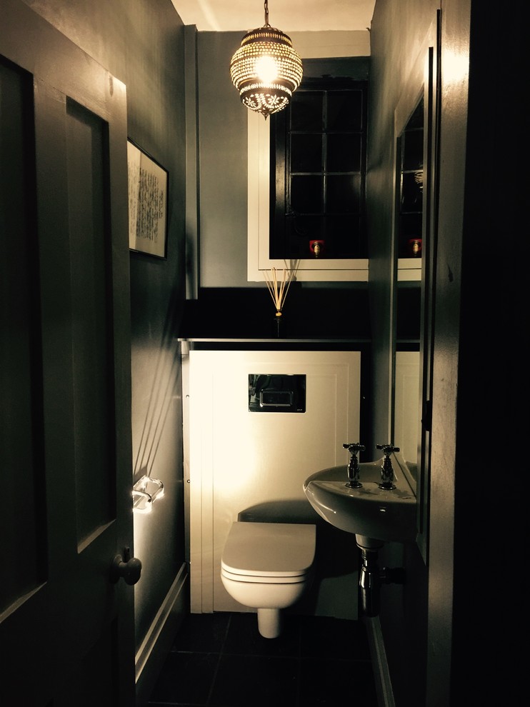 Art Deco Cloakroom Contemporary Powder Room Surrey by Koyda ltd Houzz