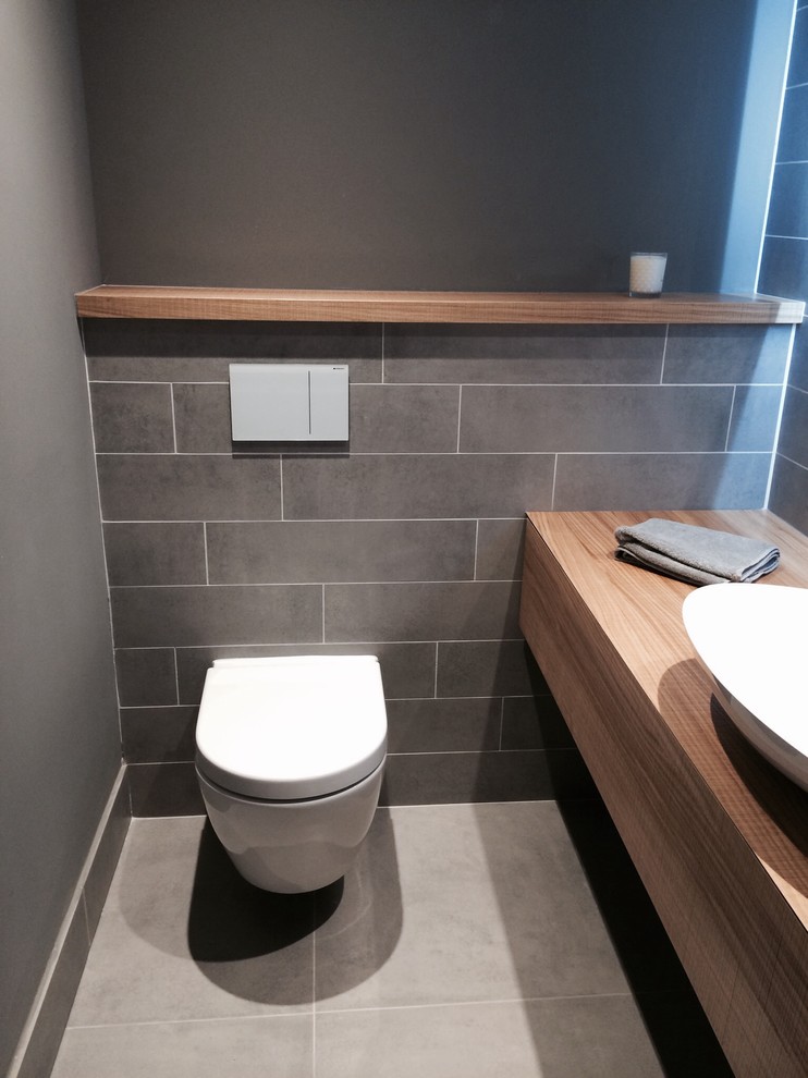 Design ideas for a contemporary cloakroom in Manchester.