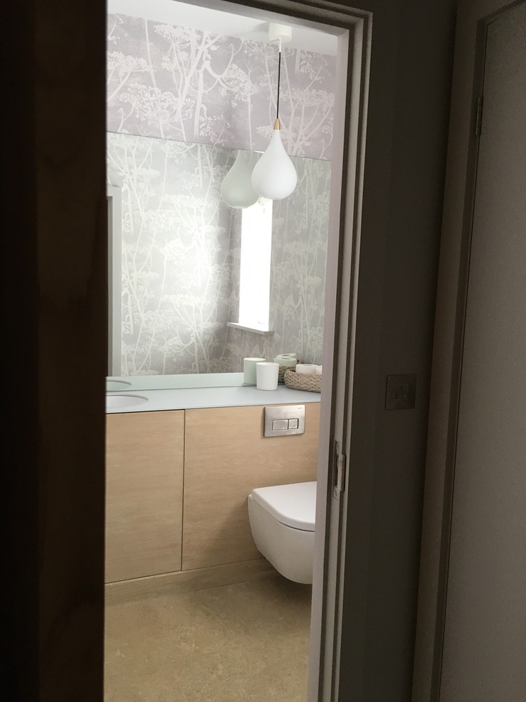 Contemporary cloakroom in Gloucestershire.