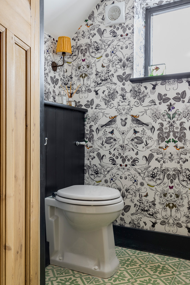 Photo of a cloakroom in London.