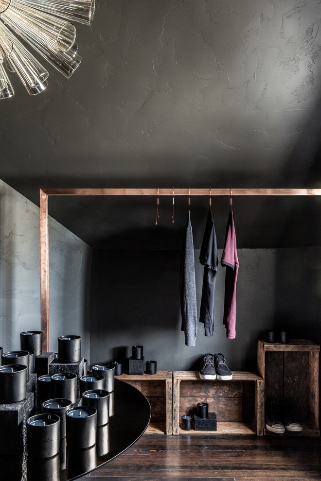 Inspiration for an industrial closet remodel in San Francisco