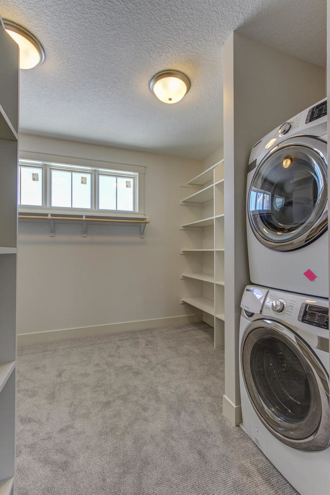 Inspiration for a cottage laundry room remodel in Other
