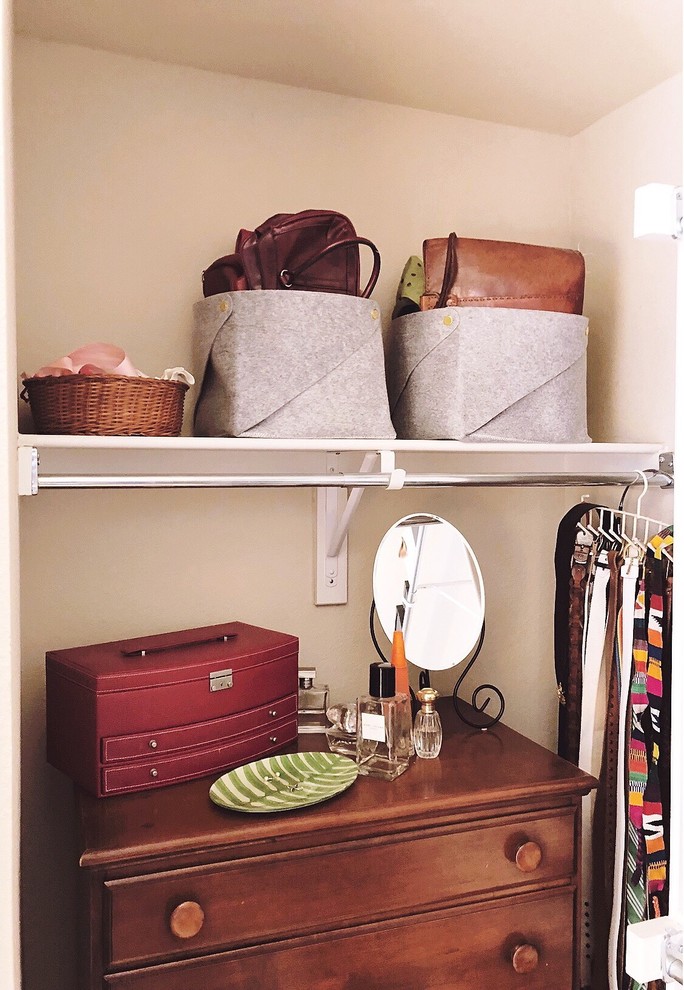 After Photo Walk In Closet Transformation Scandinavian Closet