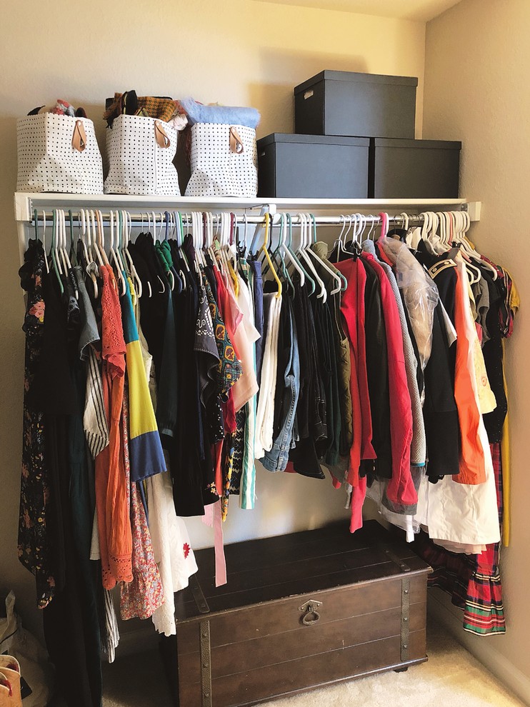 After Photo Walk In Closet Transformation Scandinavian Closet