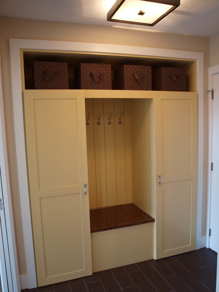 Inspiration for a transitional closet remodel in Cleveland