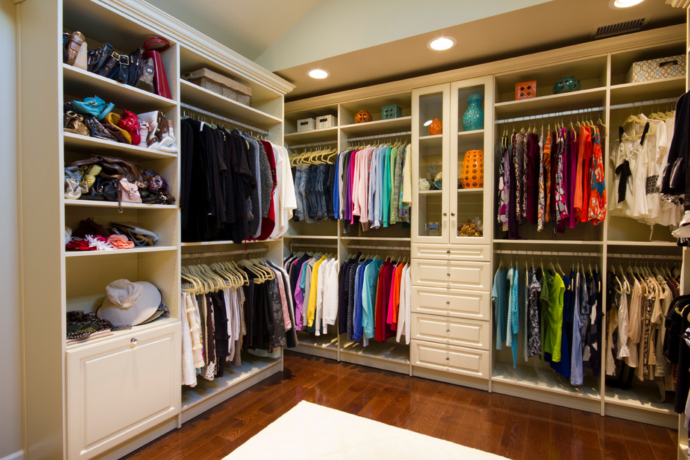 Amazing closet that feels like a high end boutique Traditional