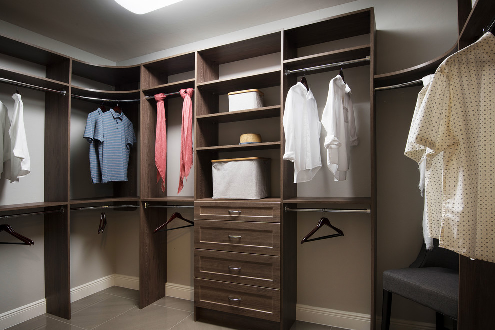 Inspiration for a transitional closet remodel in Other