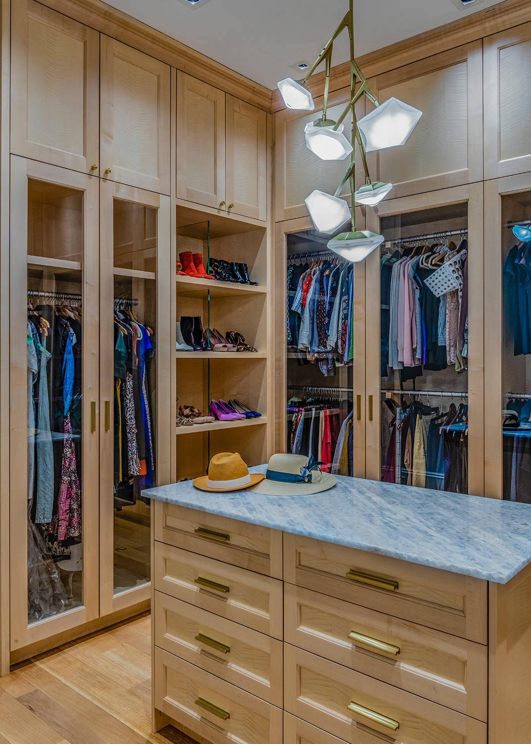 75 Reach-In Closet with Glass-Front Cabinets Ideas You'll Love - October,  2023