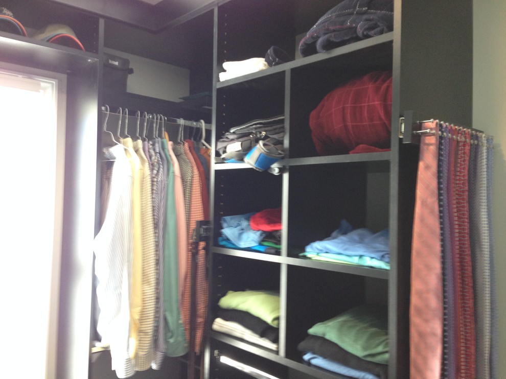 Black Melamine Closet for Him - Modern - Closet - Richmond - by Jenny ...