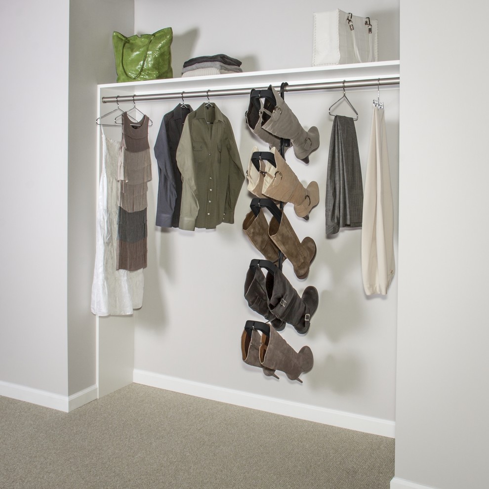 Boot Butler Boot Rack Hanging from standard long hang rod