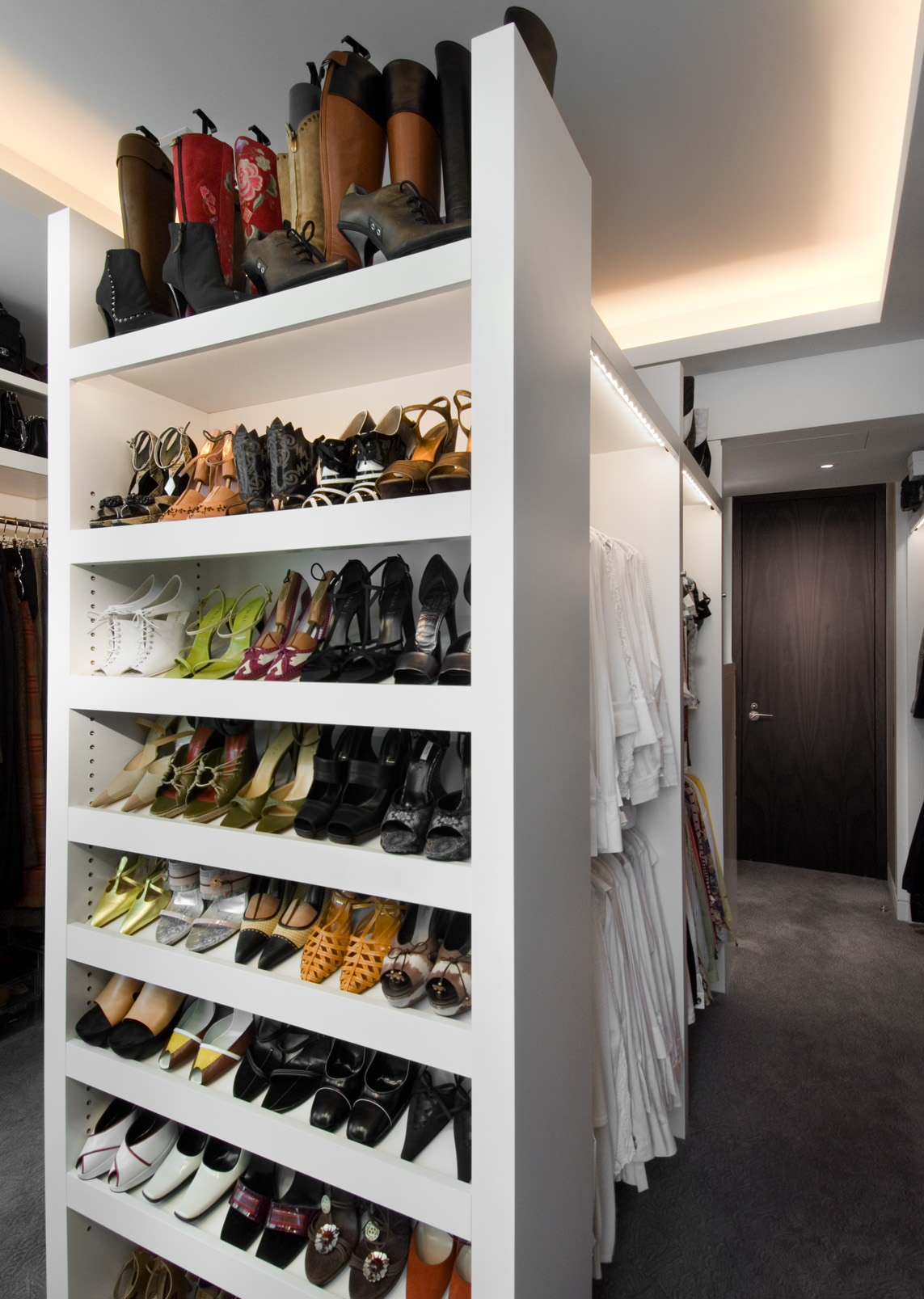 mirrored rotating shoe storage cabinet on Shoe Rack Houzz