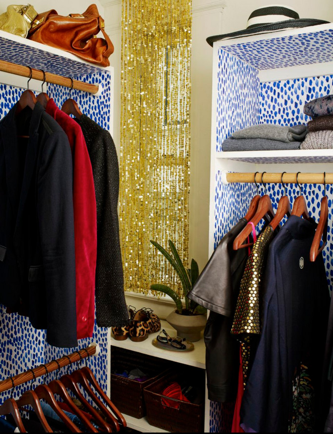 Inspiration for an eclectic closet remodel in San Francisco