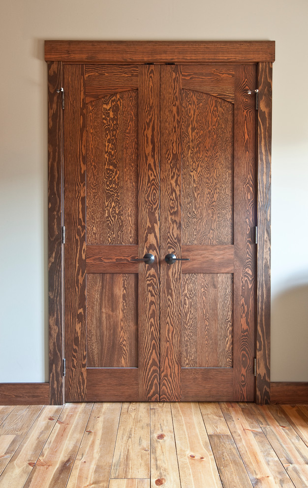 Closet doors Rustic Closet Calgary by River City Woodworks Houzz