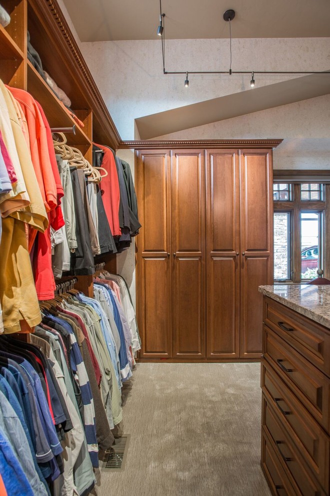 Colorado Springs Traditional Master Closet Traditional Closet