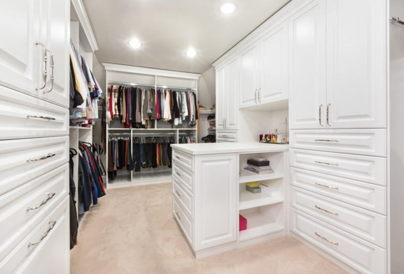 Crisp White with an Angle - Traditional - Closet - Chicago - by Closet ...