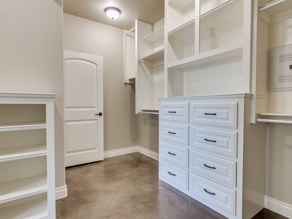 Custom built rustic home with modern finishes Traditional Closet