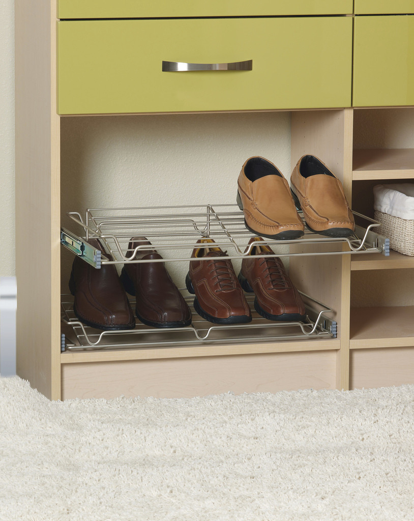 wall mounted shoe racks for closets on Custom Shoe Storage Houzz