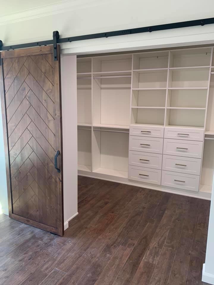 Custom Closets with Barn Doors Farmhouse Closet Phoenix by