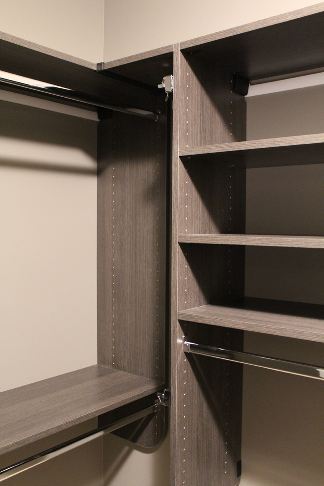Custom Grey WalkIn Closet Roscoe Village Chicago Contemporary Closet Chicago by