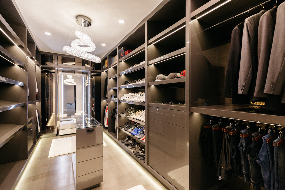 Custom Walk in Closet with Watch Display - Closet - Los Angeles - by AA ...