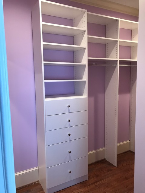 Daughters Walk In Closet Basement Storage Traditional Wardrobe Other By Bella Systems Custom Closets Houzz Ie Daughters Walk In Closet Basement, How To Build A Walk In Closet The Basement