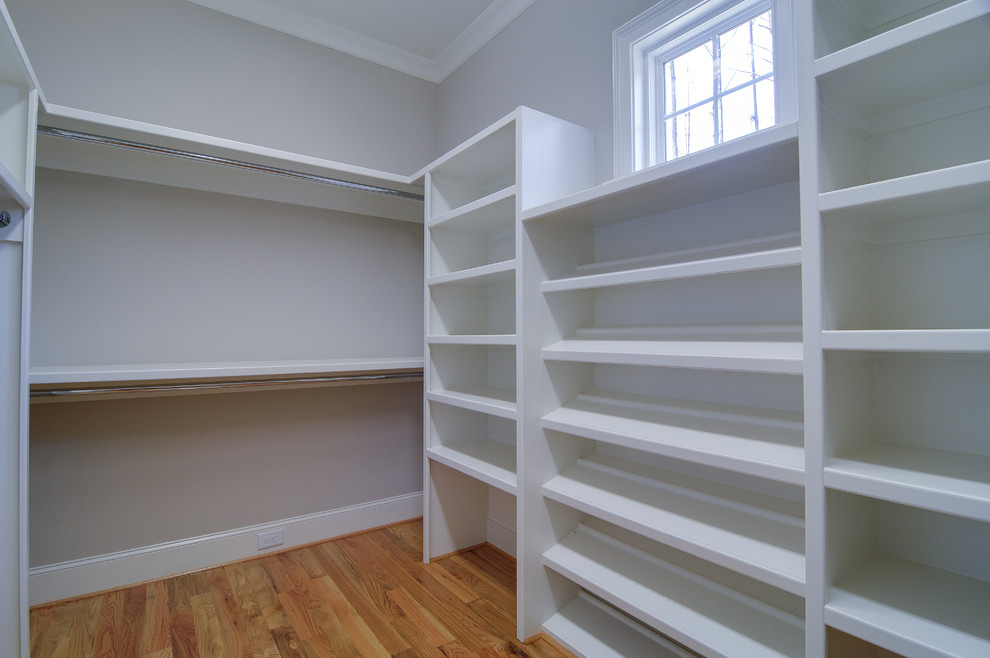 Example of a transitional closet design in Charlotte
