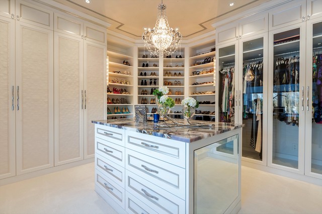 DESIGNER MASTER WALK IN CLOSET - Transitional - Wardrobe - New York ...