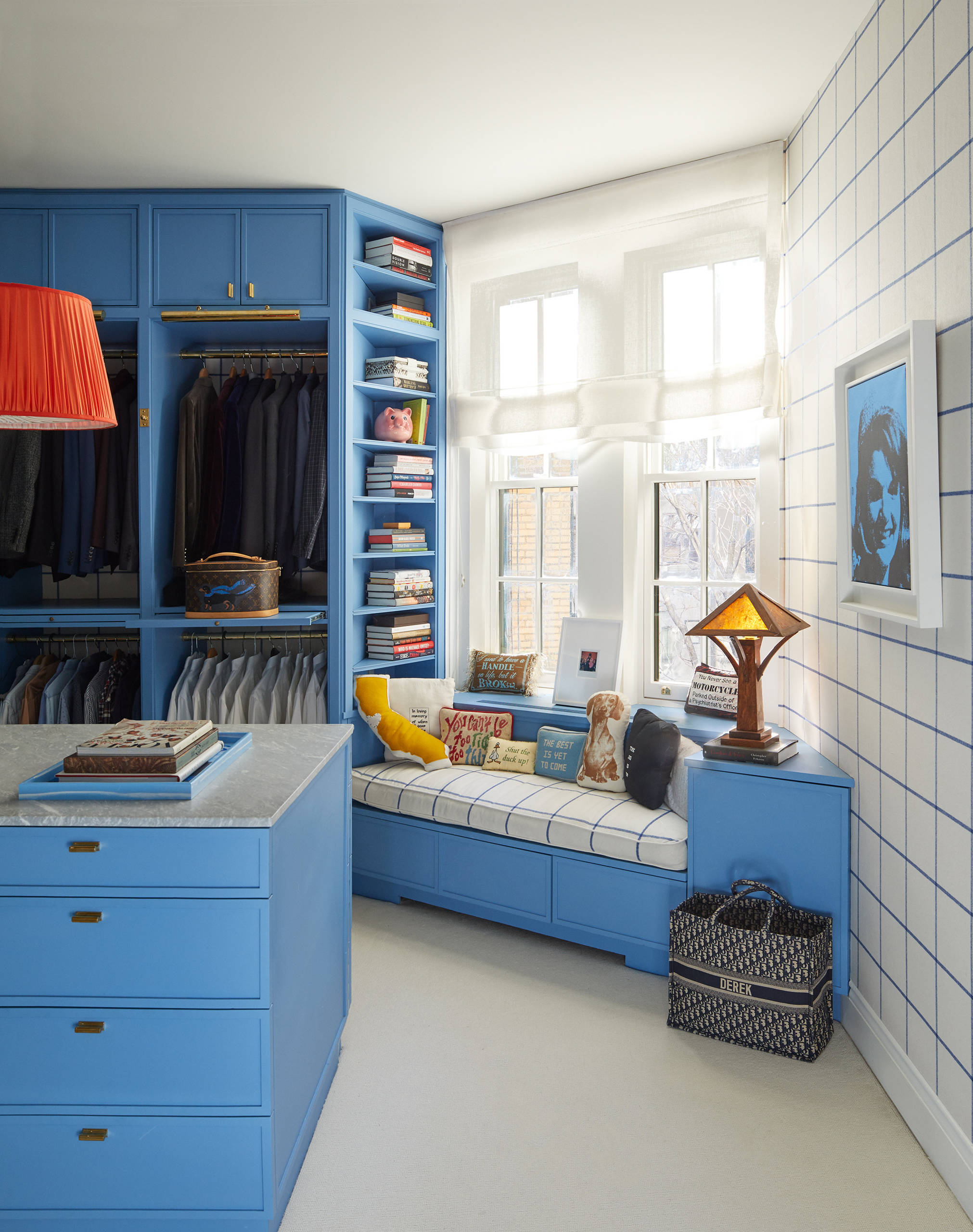 75 Closet with Blue Cabinets Ideas You'll Love - May, 2023 | Houzz