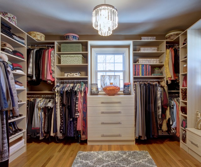 Dressing Room Walk In Closet In Spring Blossom With Window Seat Modern Cabinet Other By Built Rite Closets Houzz