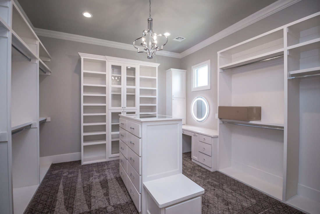 Built In Makeup Vanity - Traditional - closet - Architectural Digest