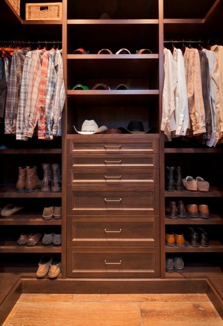 This is an example of a farmhouse wardrobe in Vancouver.