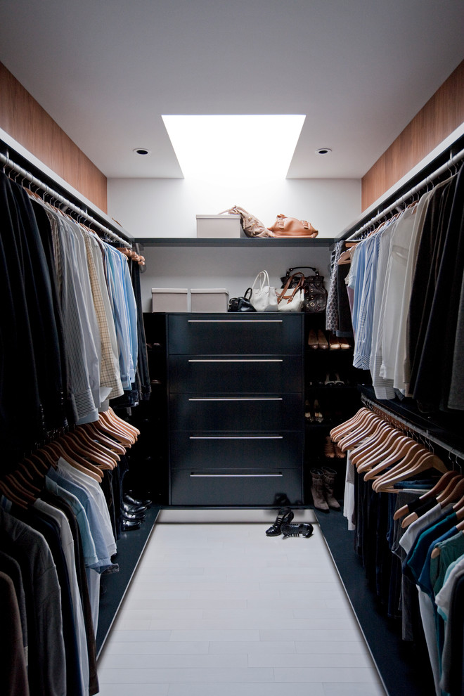 Inspiration for a modern closet remodel in Calgary