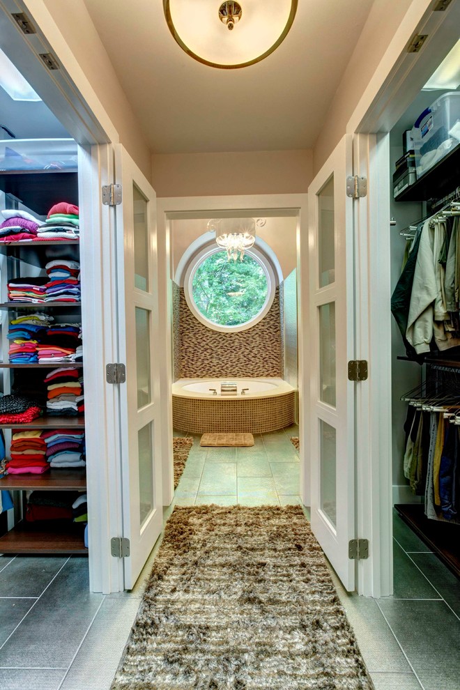 Closet - contemporary closet idea in Raleigh