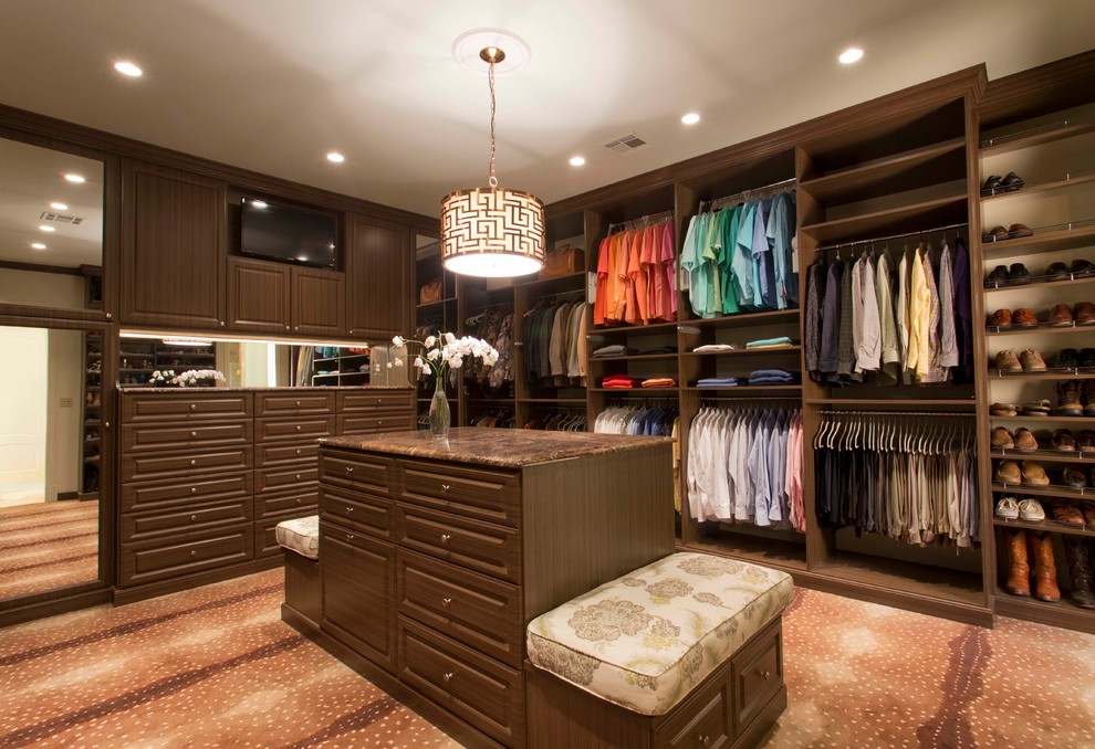 His & Hers Master Closet - Traditional - Closet - New Orleans - by ...