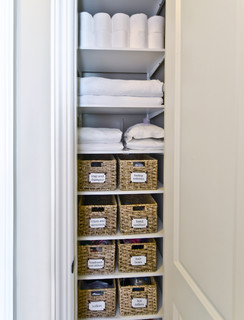 Roll Out Shelves for Linen Closet - Modern - Closet - Detroit - by Al  Williams, Houzz